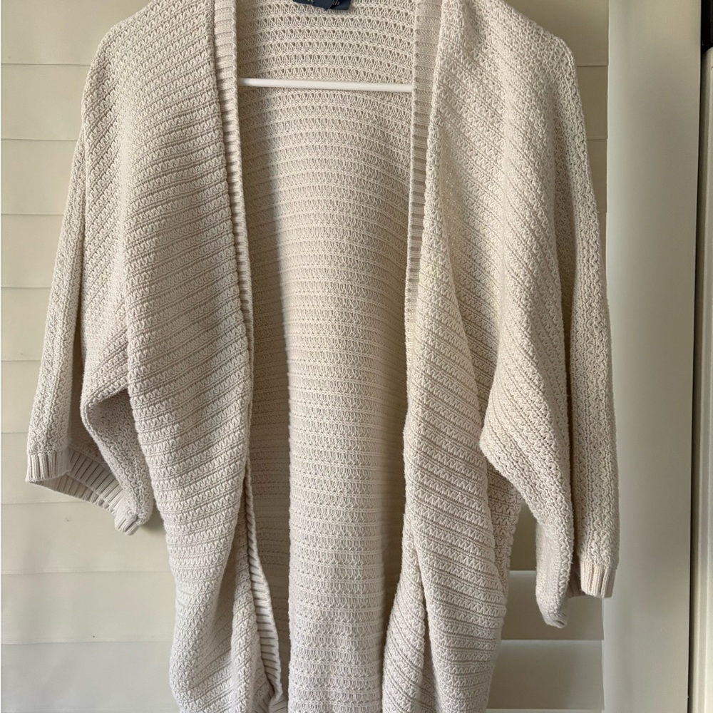 Modcloth Cream Textured Cardigan